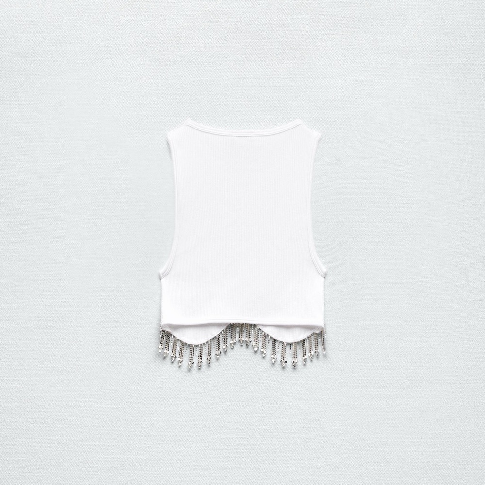 FLAWED Seamless Rhinestone Top - Picture 2 of 5